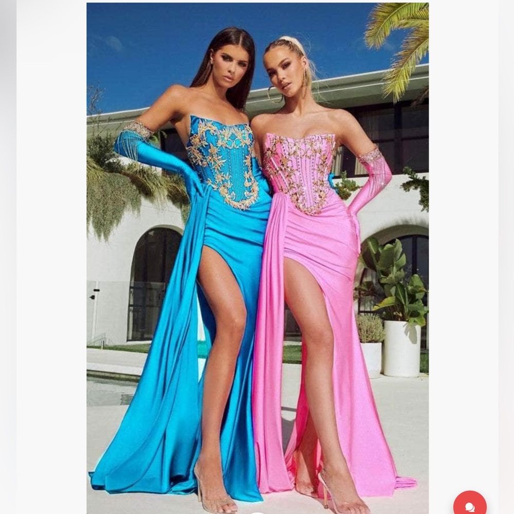 Gilded Strapless Evening Dress from Portia and Scarlett